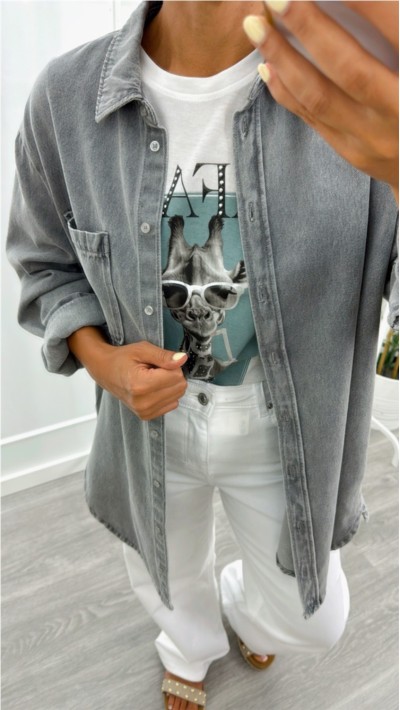 SOBRECAMISA GRIS LARGA 2