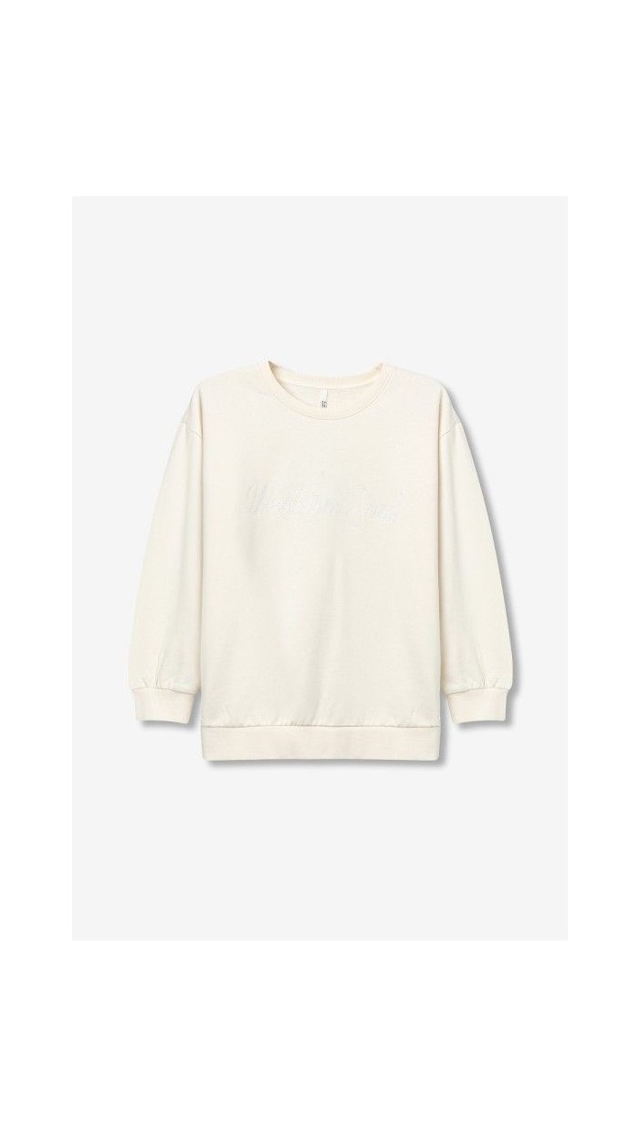 SUDADERA BLANCA CON DETALLE ESPALDA