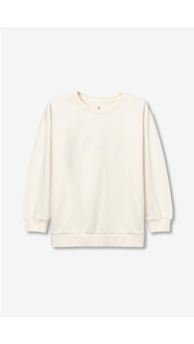 SUDADERA BLANCA CON DETALLE ESPALDA