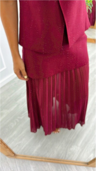 FALDA COMBINADA PUNTO GASA