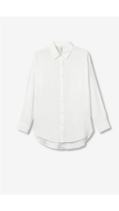 CAMISA BASIC LARGA BLANCO