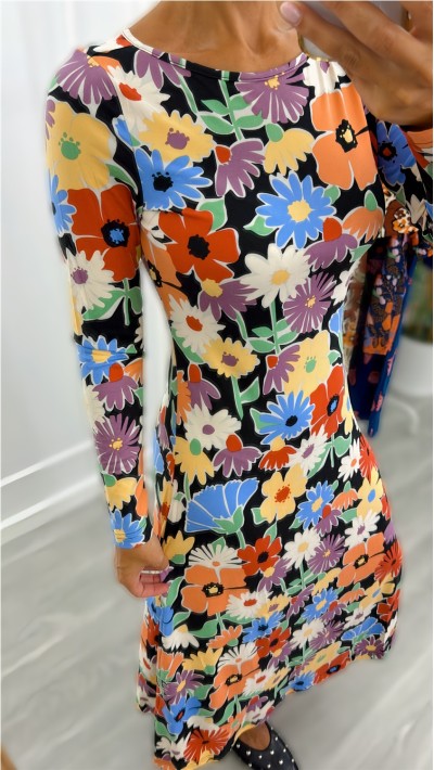 vestido algodón hampton estampado de flores 2