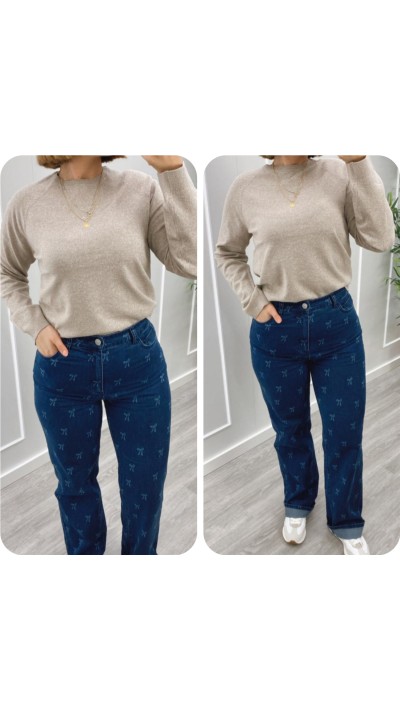 PANTALON DENIM LAZADAS COLOR FOTO 2