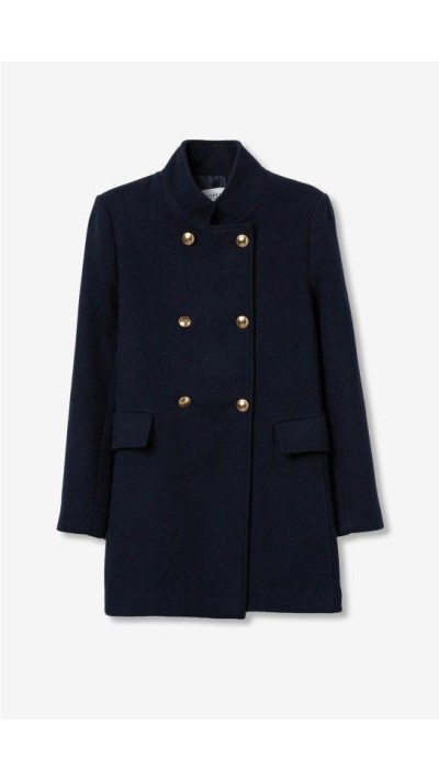 ABRIGO CRUZADO AZUL MARINO