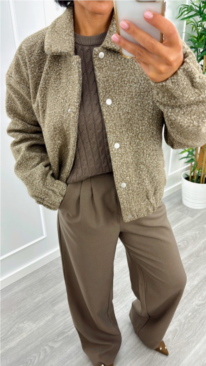 pantalon pinzas color topo tela pantalon pinzas color topo tela