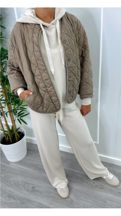 pantalon tejido sudadera fluído pierna ancha