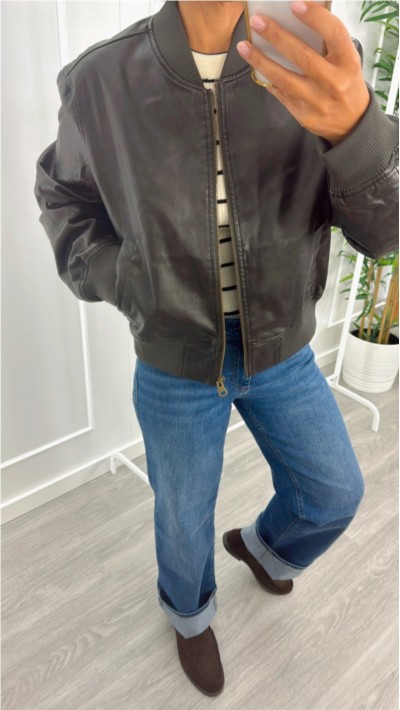 Pantalón tiro bajo color denim 2