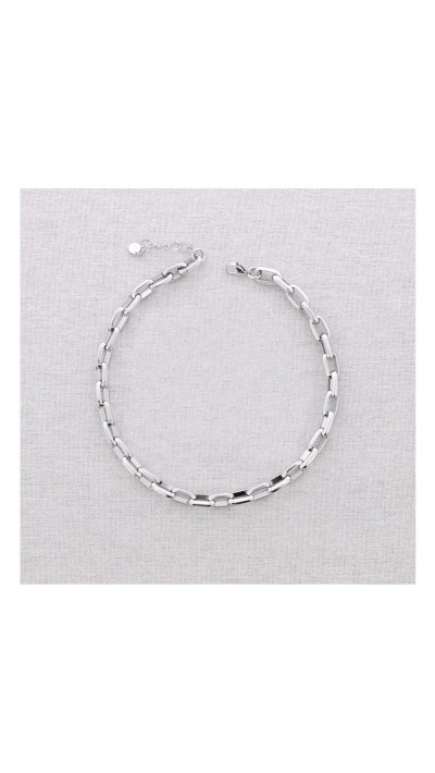 GARGANTILLA ESLABONES PLATA Y DORADO