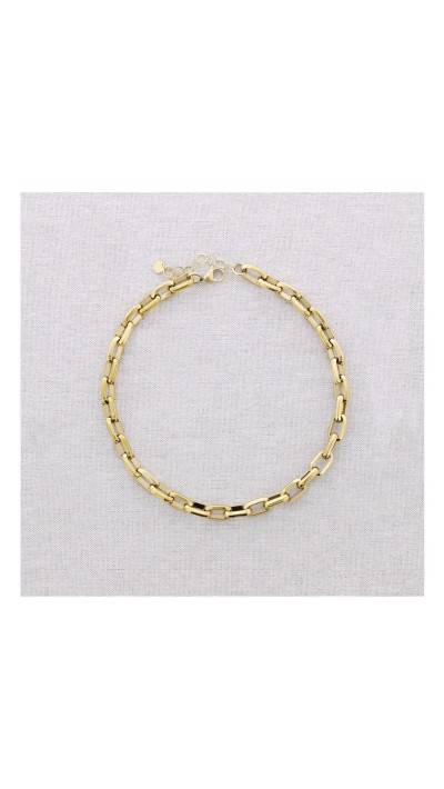 GARGANTILLA ESLABONES PLATA Y DORADO 2