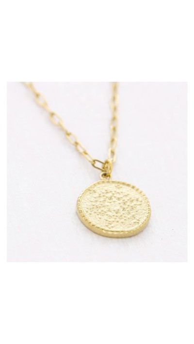 COLLAR COLGANTE MONEDA DORADO