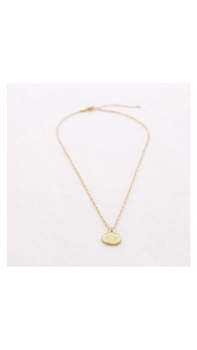 COLLAR COLGANTE MONEDA DORADO