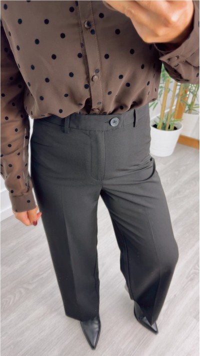 pantalon culotte negro basic