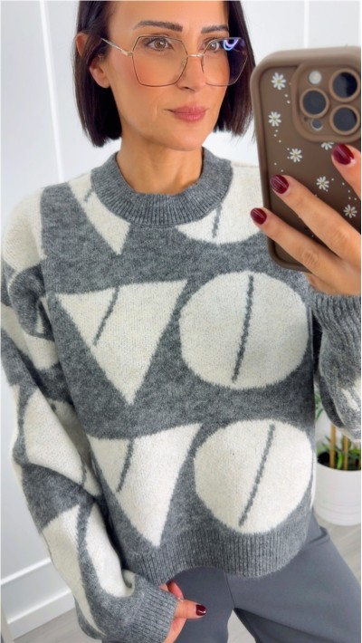 JERSEY FONDO GRIS PALABLA LOVE EN BLANCO 2