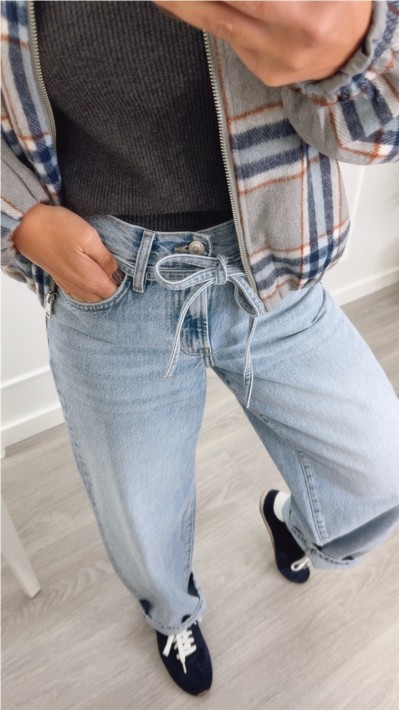 PANTALON JEANS BARREL AZUL CLARO