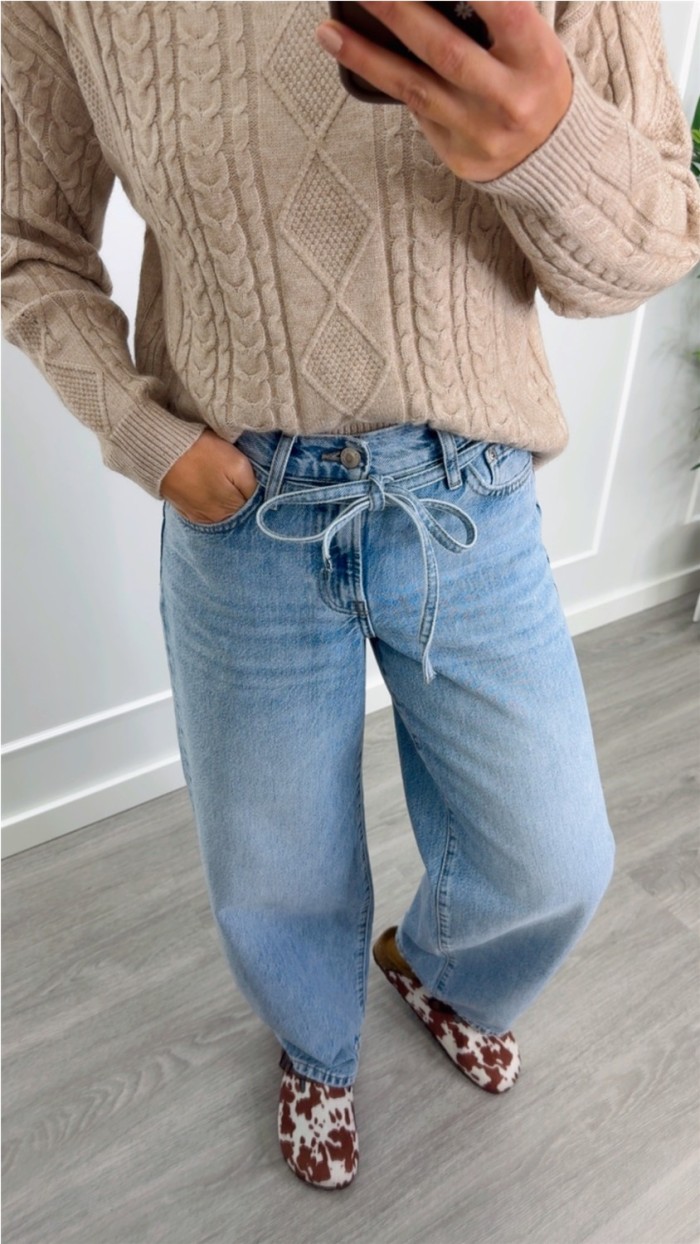 JERSEY PUNTO SUAVE CUELLO REDONDO OCHOS, BEIGE, CAMEL Y GRIS OSCURO