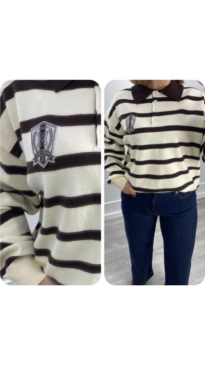 JERSEY POLO MARRÓN CHOCO