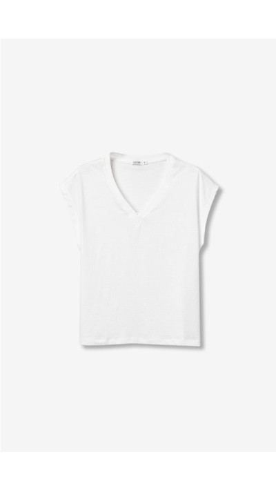 Camiseta básica cuello pico