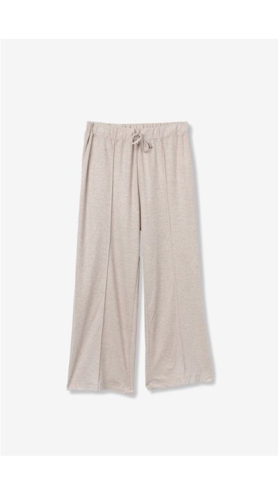 pantalón culotte fluído negro y beige