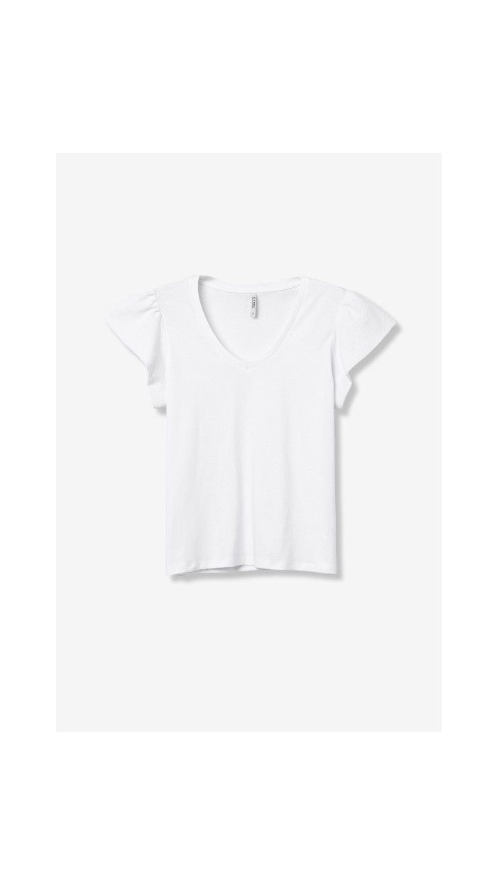 Camiseta manga volante