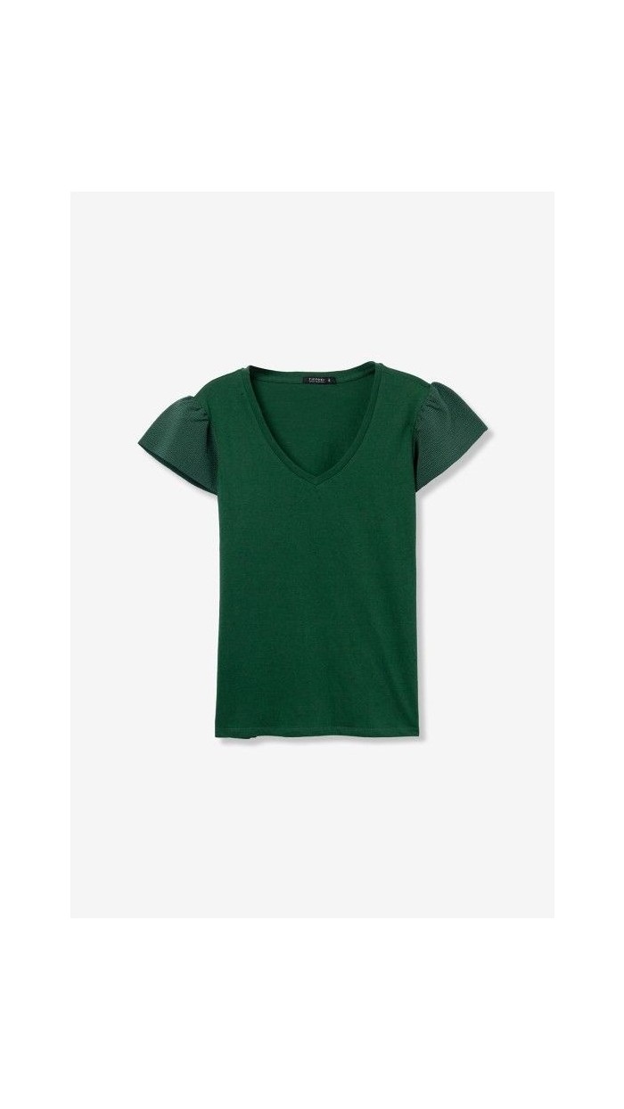 Camiseta manga volante