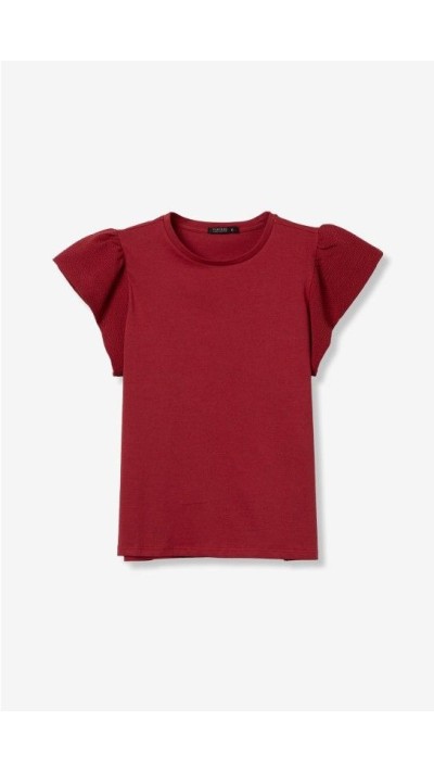 Camiseta manga volante