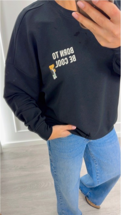 sudadera teddy blanco, negro y gris 2