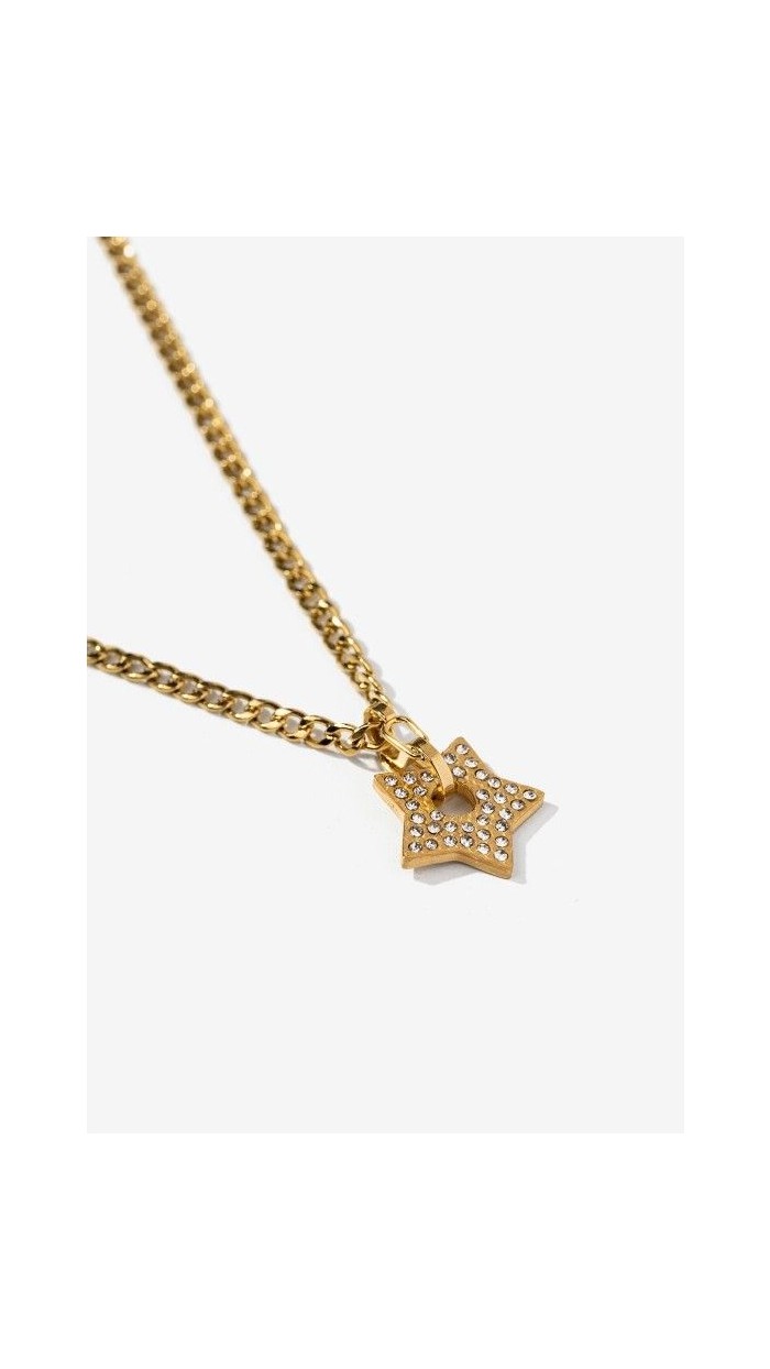 collar colgante estrella dorado