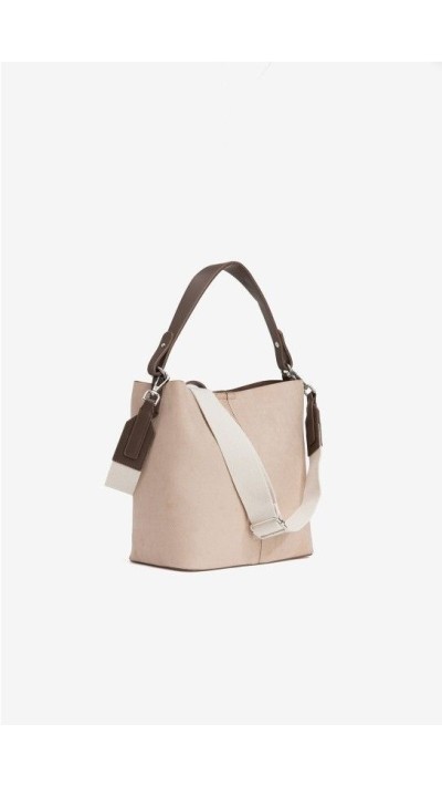 bolso bandolera beige dos tiras 2