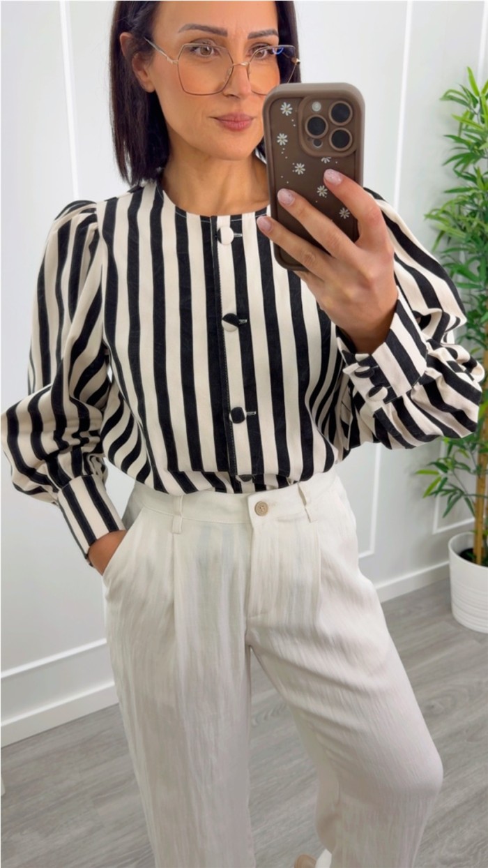 pantalón fluído pinzas con cinto