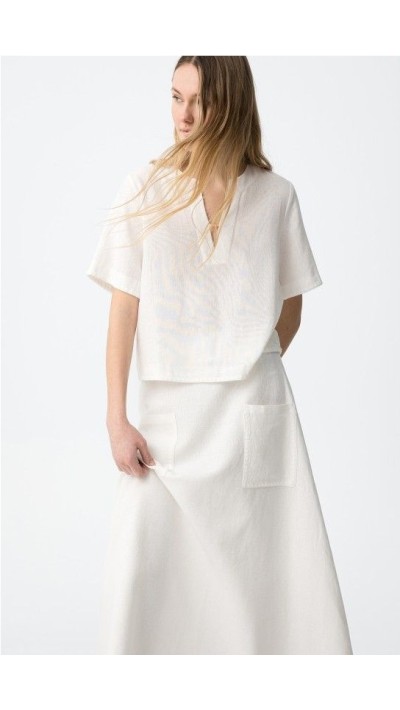 blusa lino y algodón blanco 2