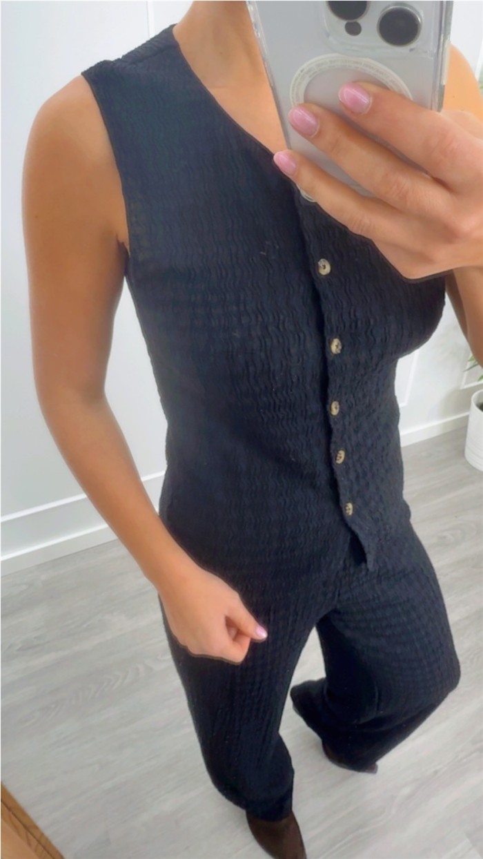 PANTALÓN FLUÍDO CÓMODO CON GOMA EN CINTURA