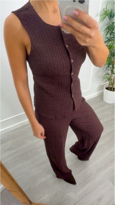 PANTALÓN FLUÍDO CÓMODO CON GOMA EN CINTURA