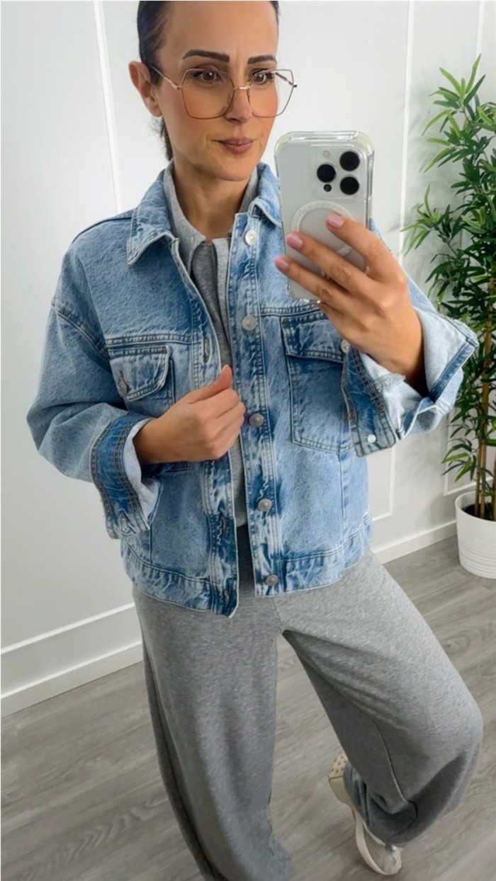 PANTALÓN BARREL CHANDALERO GRIS