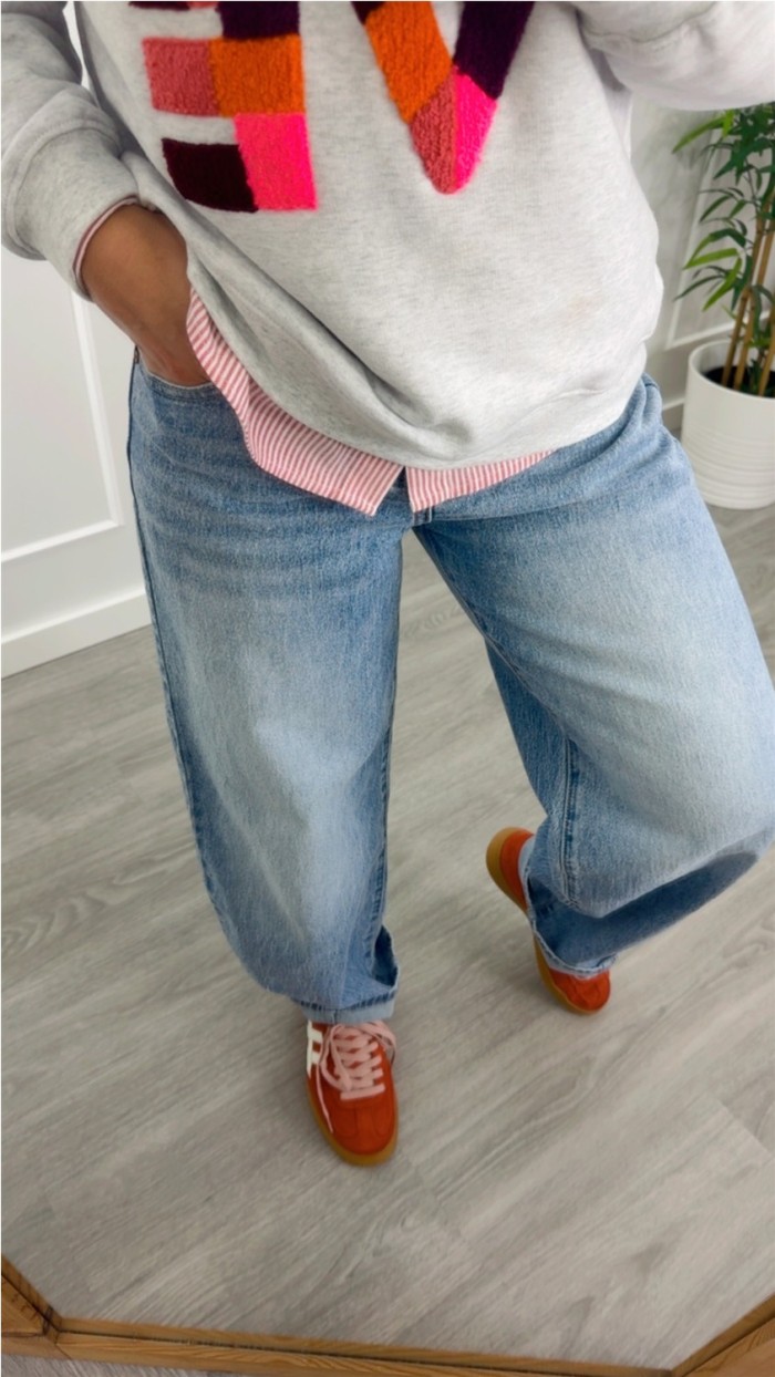 VAQUERO BARREL AZUL LAVADO TIRO ALTO