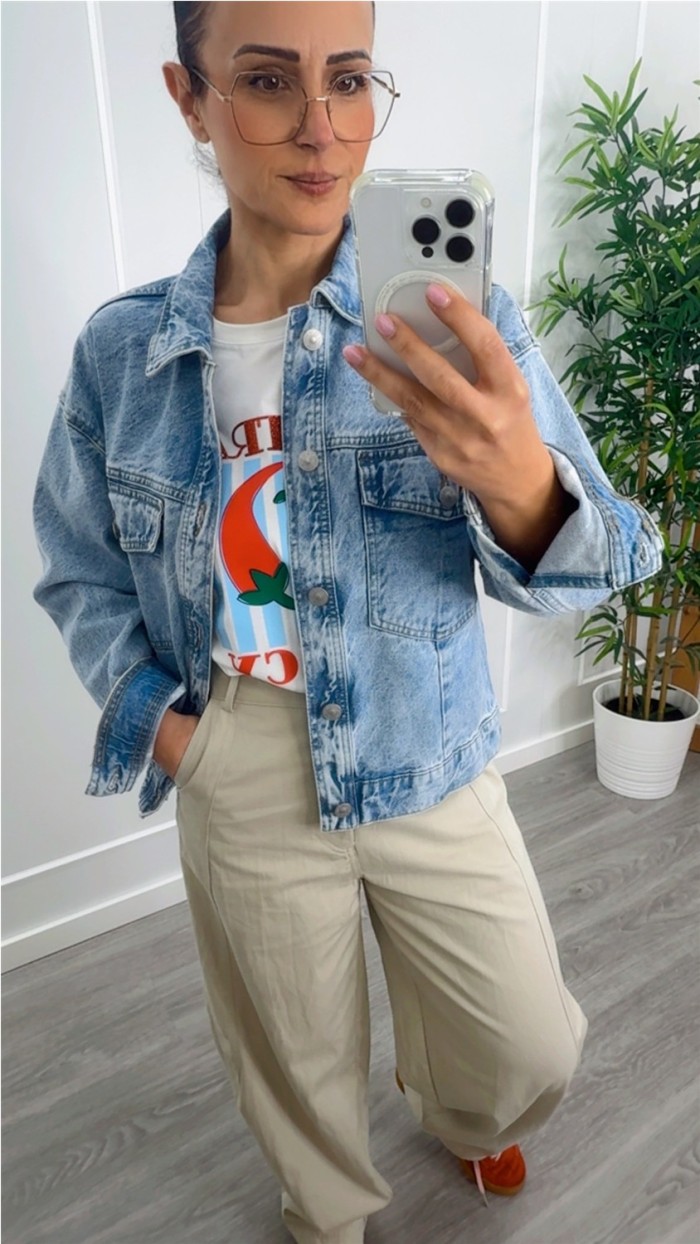 PANTALÓN BARREL TELA BOLSILLO LATERAL