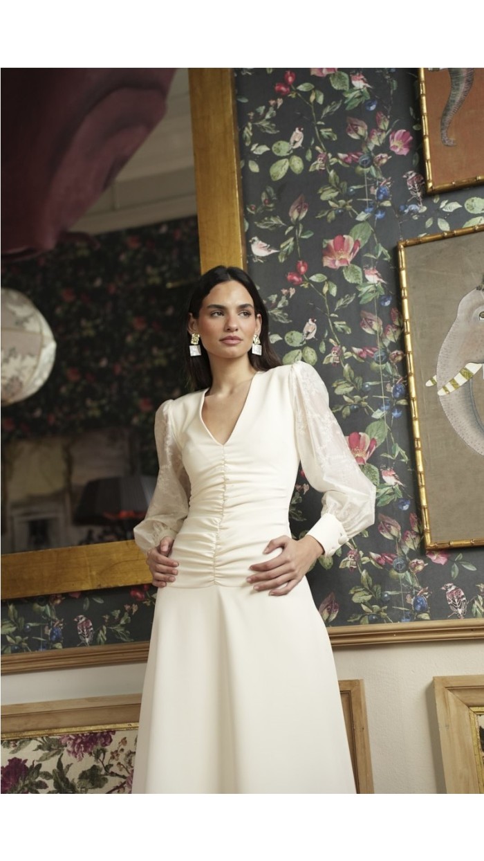 vestido mara voile bordado