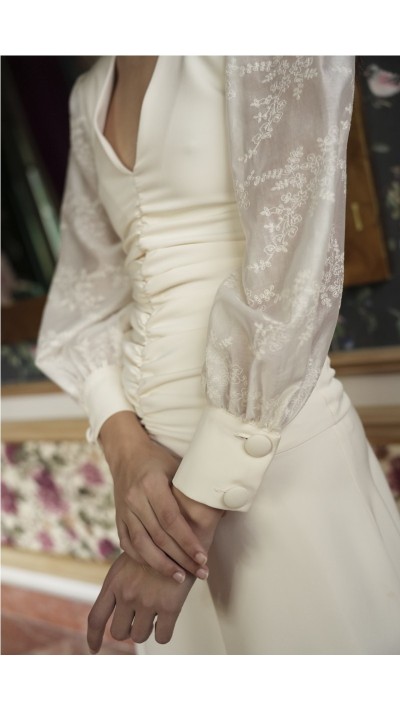 vestido mara voile bordado