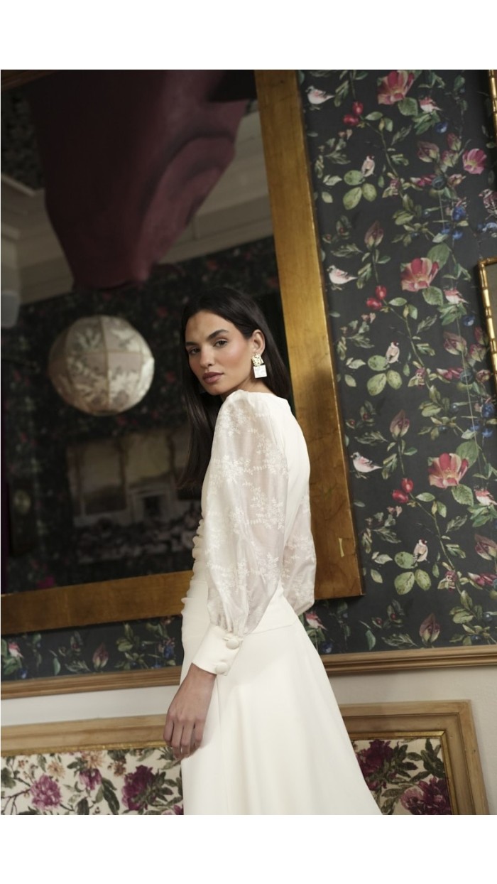 vestido mara voile bordado