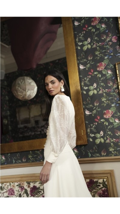 vestido mara voile bordado