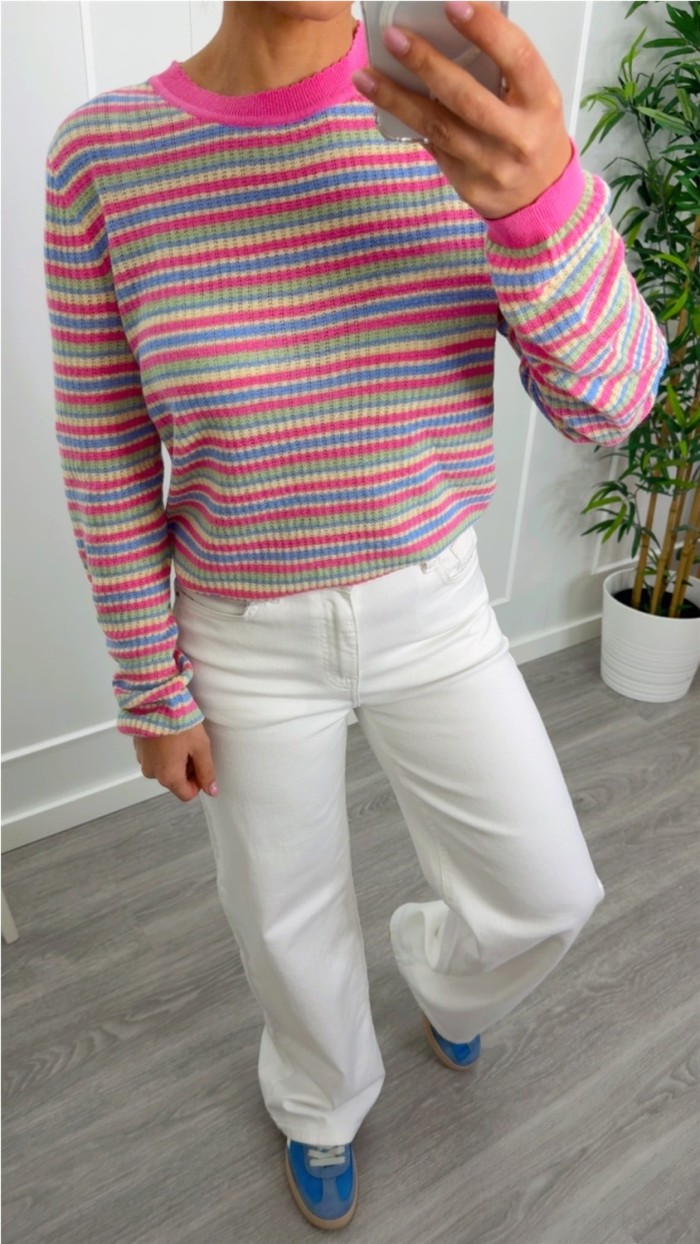 JERSEY MULTICOLOR PUNTO FINITO