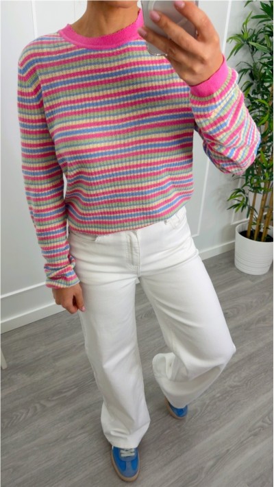 JERSEY MULTICOLOR PUNTO FINITO