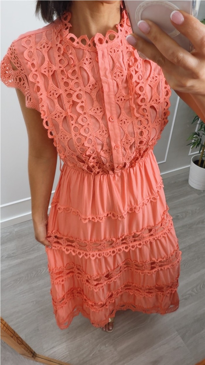 VESTIDO ANABELA COLAR CON BORDADOS