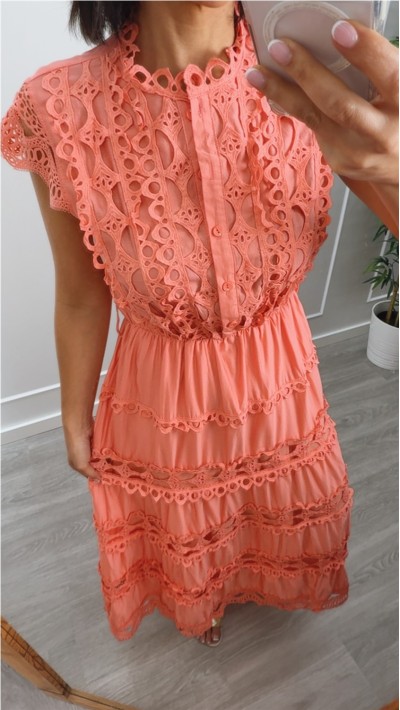 VESTIDO ANABELA COLAR CON BORDADOS