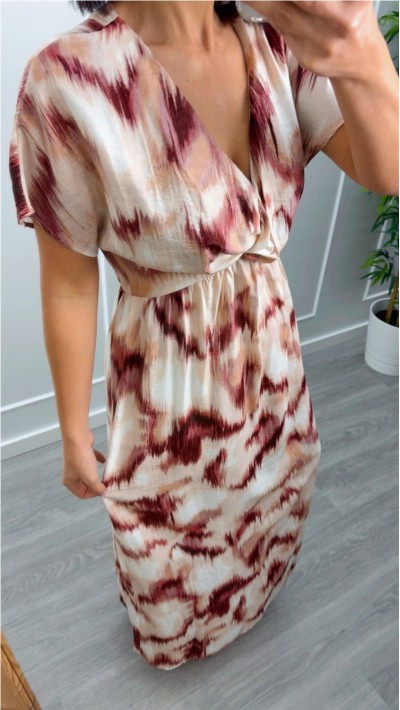 VESTIDO LARGO ESCOTE NUDO PICO 2