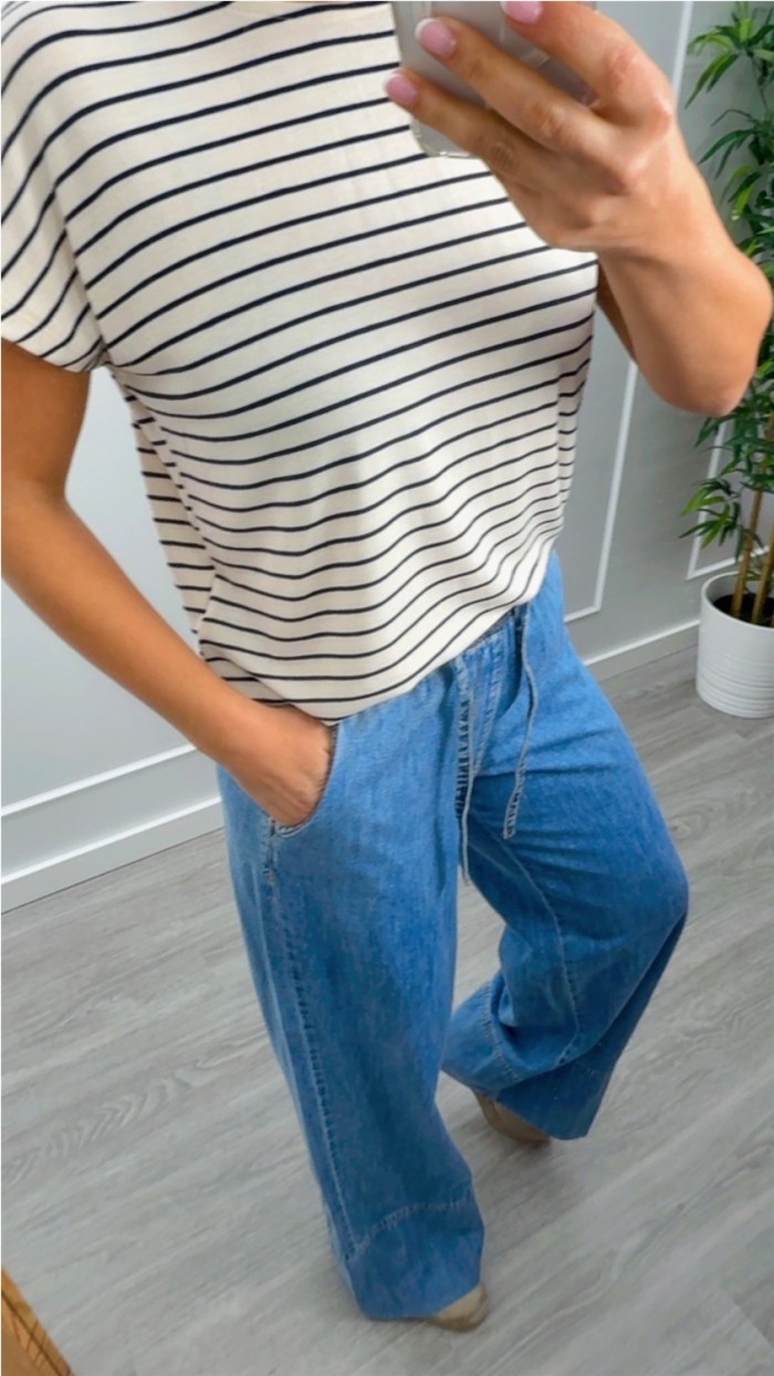 CAMISETA RAYAS MARINERAS AZUL MARINO