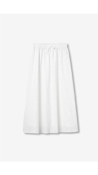 falda midi calada bordados