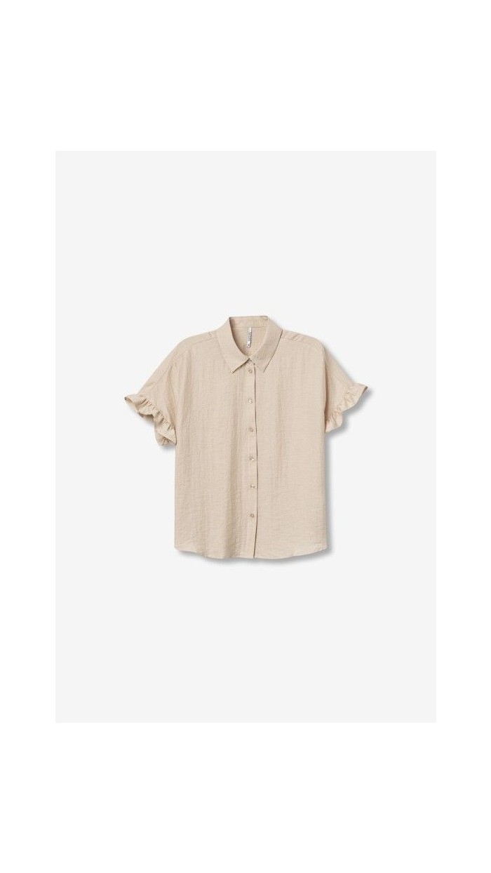 camisa volante manga