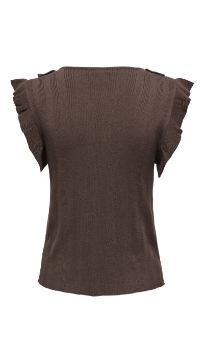 TOP CHALECO VOLANTES DETALLE LAZOS