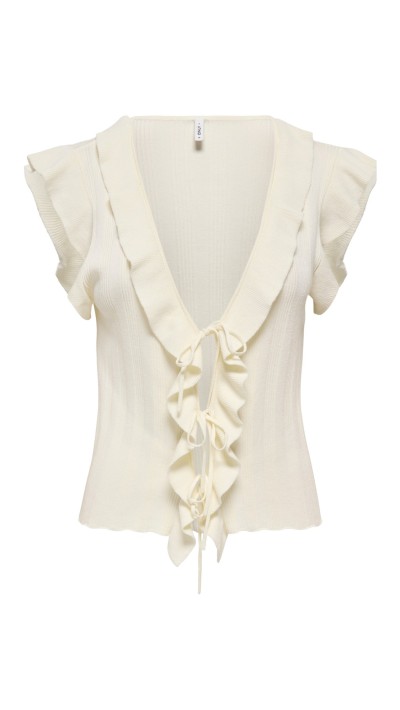 TOP CHALECO VOLANTES DETALLE LAZOS