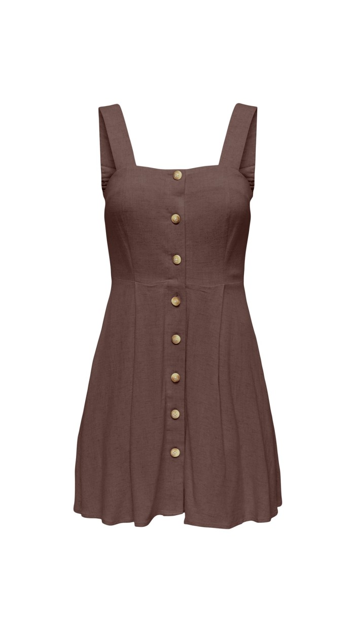 VESTIDO TIRAS DETALLE BOTONES